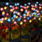 Ninonly Solarlampen für Außen Garten, 4 Stück 80 LED Rose Blume Garten Gartenlampen Draußen, Wasserdicht Solarleuchten Outdoor, Blumen Gartendeko für Yard Rasen Draußen Weihnachten