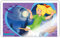 Spreadshirt Bibi Blocksberg fliegt durch die Nacht Sticker, max. 10 x 10 cm, 10 x 10 cm, Weiß glänzend