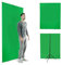 [Upgraded] Green Screen with Stand，Heorryn 2x1.5M Greenscreen Chromakey Background with Photography Support Stand Kit for Photoshoot Stream Gaming Photo Video Recording