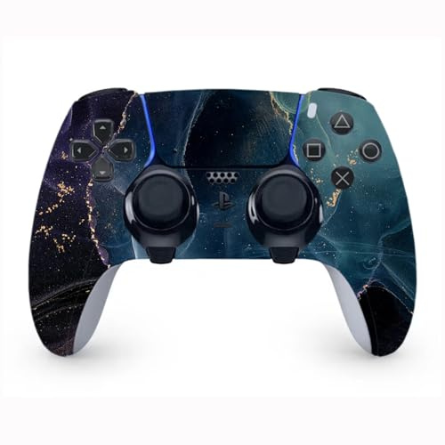 Wonhomke Reines Farbdesign für PS5 Gamepad Joystick Skins für PS5 Controller Skin Aufkleber für PS5 Controller PVC Aufkleber (PS5-009)