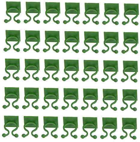 BESPORTBLE 50 Stück Pflanzenbefestigungshaken Für Kletterpflanzen Selbstklebende Wandhalterung Grünes Kunststoffmaterial Für Gartenpflanzen Wetterfest Und Langlebig