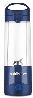 nutribullet Tragbarer 60-W-Mixer in Marineblau – leistungsstarke Extraktorklinge, 590-ml-Tasse, To-Go-Deckel, USB-C-Ladekabel und Bedienungsanleitung (evtl. nicht in deutscher Sprache), liefert mehr
