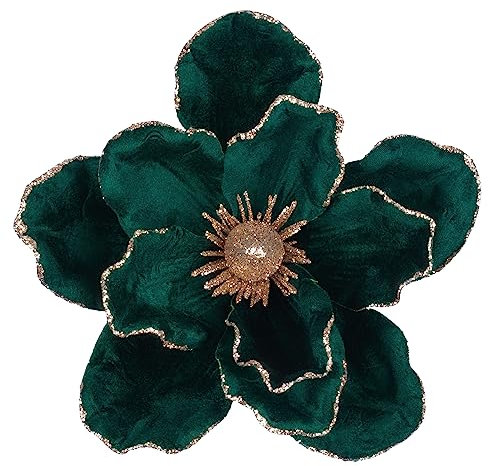 KI Store Grande Magnolia Natalizia verde 6 Pezzi di Fiori Artificiali Scegli Spray per Ghirlanda di ghirlande di Decorazioni per Alberi di Natale