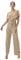 Elara Damen Jumpsuit V-Schnitt 1205 Beige