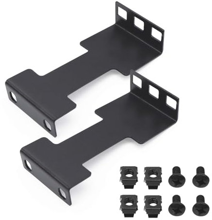 Aiwaiufu Server-Rack-Tiefenverlängerung, 1U versenkter Rack-Verlängerer, tiefes Montage-Adapter-Set für Netzwerk-Rack