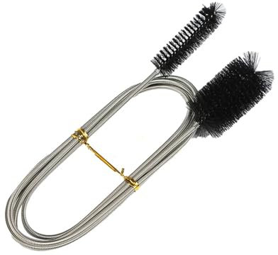 HWJFDC Pipe Cleaners Pipe Cleaning Brush Long Cleaning Brush Refrigerator Cleaning Sink Dredging Kitchen Drain Flexible Cleaner Clog Plug Hole Remove(Black,200CM)