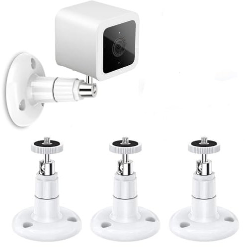 Ring Camera Mount, 3 Pcs Ring No Drill Mount, 360° Adjustable Adhesive Ring Camera Mount Wall Mount Without Drilling, for Ring Surveillance, Indoor and Outdoor Use Ring Stick Up Camera Mount