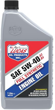 Lucas Oil 47040 Synthetic 5W-40 A3/B4 Engine Oil - 1 Litre