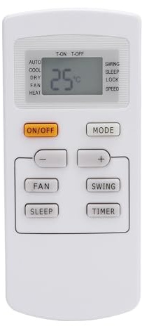 YX1F Klimaanlage Fernbedienung Ersatz für Gree YX1FF YX1F1 YX1F2 YX1F3 YX1F4 YX1F5 YX1F1F YX1F4F YX1F5F, für Tosot GWH12QB-K3DNB4D/I GWH18QD-K3DNB4D/I