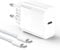 Amoner 30 W USB C Ladegerät, Type C Kabel 2M[Original MFi Certified] iPhone Schnellladekabel Adapter Charging Ladekabel for iPhone 16/15 Pro Max Plus iPad Samsung Galaxy USB C Fast Power Netzteil