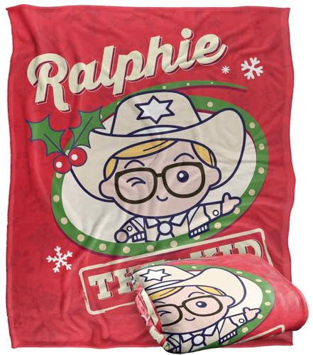 A CHRISTMAS STORY Blanket, 152 x 127 cm Ralphie The Kid Silky Touch Super Soft Throw Blanket