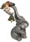 Tomotato Gartenstatuen Elefantenfigur im Freien, Exquisite Details, Statue, Skulptur, Dekoration, Ornament für Zuhause, Garten, Innenhof, Terrasse, Balkon