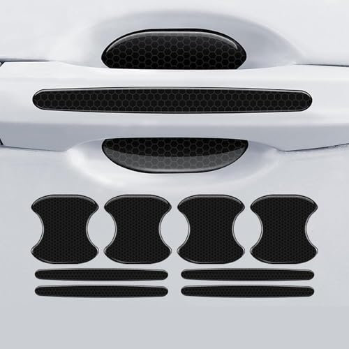 8pcs Car Door Handle Protectors for Ford Focus ST-Line Fiesta ST-Line 2018 2019, Door Handle Paint Protection Film, Film Waterproof Anti-Scratch Sticker