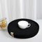 Art PineCone Round Placemats Set of 4, Woven Cotton Rope Chargers for Dinner Plates, Non-Slip, Heat Resistant Table Decor, Boho Farmhouse Kitchen Decor (Black, 13 inch)