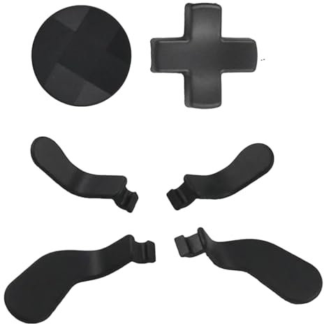 Paletas Elite Series 2 6 en 1 para el controlador Xbox Elite Series 2, D-Pads metálicos para Elite Series 2 Core (negro)