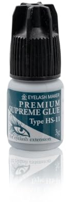 QBS Elite HS11 Glue for Eyelash Extensions, Strong Eyelash glue, 3g | Professional Lash Glue for Eyelash Extensions, Eyelash Glue for Russian Volume Lashes, Quick Bonding Liquid Black Lash Glue
