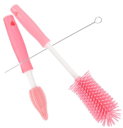 DONFAMDS Flaschenreinigerpinsel Babyflaschen Multifunktionspinsel Für Strohhalme Tassen Haushaltsreinigung