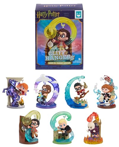 Harry Potter Happy HAUL Figurine Cliff Hangers Hover (Assortiment), Figurine Surprise à Collectionner, en boîte mystère avec Un Support de présentation, 5 cm, série en édition limitée, dès 8 Ans