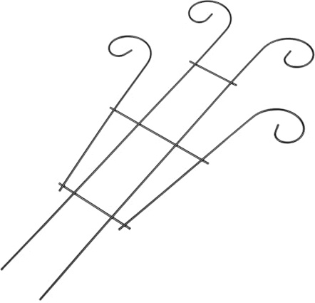 FACAIIO Metall Pflanze Klettergerüst Garten Eisen Rankhilfe für Blumen Rose Orchidee Sonnenblume 4,5 x 3,5 x 0,3 cm