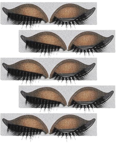 ARTSEWPLY 5paare Wimpern-pads mit Lidschatten und Wimpern-sticker für Augen-make-up Sofort Anwendbare Make-up-aufkleber aus Pvc für Lazy Eyes Party und Halloween-augen-make-up-lösung