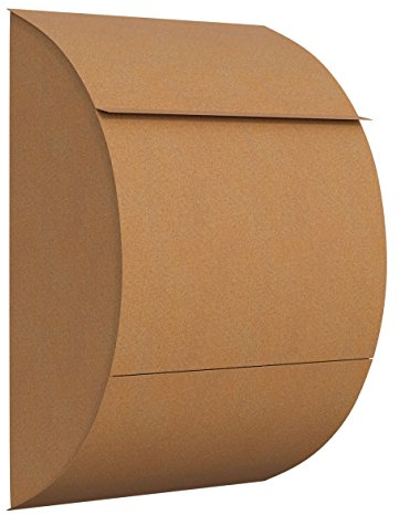 Briefkasten, Design Wandbriefkasten Jumbo in Rost - Bravios