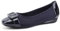 Greatonu Women's Flats Comfort Casual Square Toe Ballet Buckle Soft Walking Slip-on Dress Shoes Navy Size 3.5