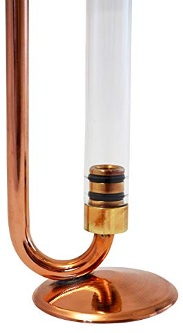 CopperGarden Ölabscheider kontinuierlich | Kupfer & Glas I Optimierte Gerät zur Abtrennung von ätherisches Ölen vom Hydrolat I Zubehör zum Destillieren mit austauschbarer Glasröhre