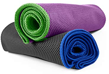 NirvanaShape 1x Kühlendes Handtuch - Mikrofaser Kühltuch als Sporthandtuch für Fitness, Yoga, Sport, Golf - Ice Towel Handtuch mit Kühlfunktion