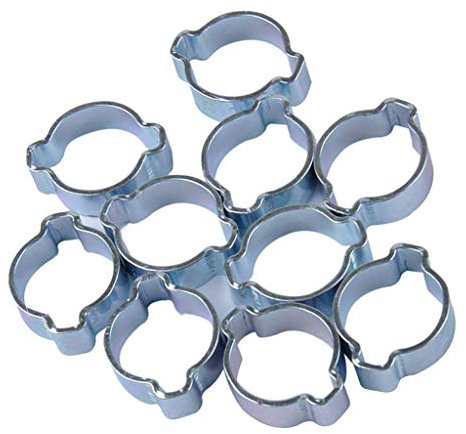 Tenlacum Lot de 10 colliers de serrage à double oreille 13-15 mm