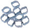 Tenlacum Lot de 10 colliers de serrage à double oreille 13-15 mm