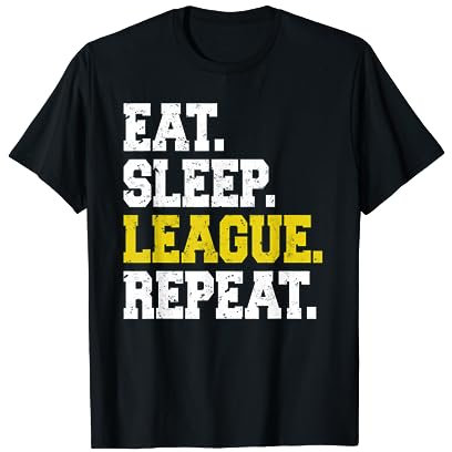 Eat Sleep League Repeat T-Shirt
