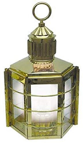 Clipper-Lampe Schiffslampe 57cm elektrisch Messing Clipperlampe Laterne