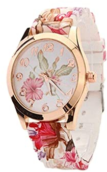 N-K Orologio da polso da donna, in silicone, al quarzo, durevole e utile, durevole e pratico