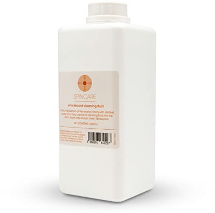 1000 ML De Solution De Nettoyage De Disques Viniles pour Le Nettoyeur De Disques SPINCARE | Compatible avec Toutes Les Machines De Nettoyage De viniles | Nettoie 1500 Vinyles LP