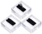 FINGERINSPIRE 3Pcs Clear Acrylic Ring Display Stand with Black Velvet 4x4x1.9cm Square Transparent Ring Display Holder Ring Storage for Store Showcase and Home Jewelry Organize