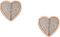 Fossil Damenohrstecker Sadie Flutter Hearts Edelstahl roségoldfarben, JF04334791
