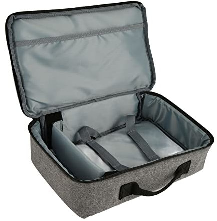 Annadue Tragbare Projektor Tragetasche, Projektortasche, Reisetasche, Strapazierfähige Nylon Tragetasche, 13,6 X 7,9 X 4 Zoll, Grau