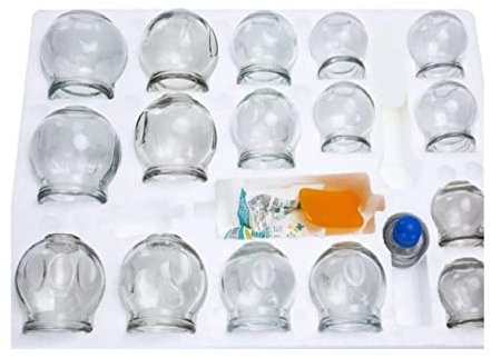 ACi Hijama Lot de 16 coupes à feu en verre