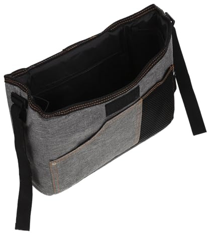Windelorganizer als Wickeltasche zum Umhängen für Kinderwagen | Canvas, Rutschfest Am Griff, Viel Stauraum, Unterwegs Tragbar, für Windeln und Zubehör
