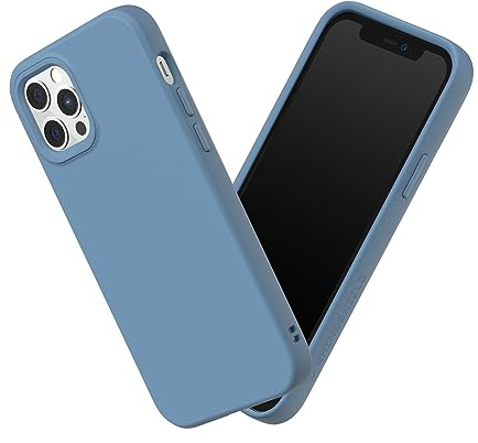 RhinoShield Case kompatibel mit [iPhone 12/12 Pro] | SolidSuit - Stoßdämpfende & schlanke Schutzhülle mit Premium Finish - 3.5 Meter Fallschutz - Türkisblau