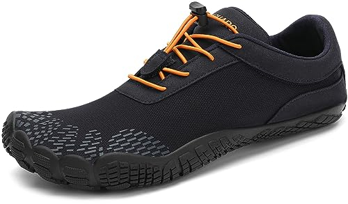 SAGUARO Chaussures Minimalistes Barefoot Homme Femme Chaussures Aquatique Respirant Antidérapant pour Trail Fitness Marche - Orteils Larges et Zéro Drop Semelles, Bleu Épinette, 43 EU
