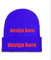 Wintermütze Beanie zum selber gestalten für Herren Damen schwarz, blau, One size