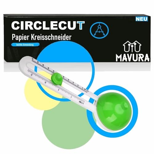 CIRCLECUT Kreisschneider Papier Zirkelschneider Rundschneider, Zirkelmesser runder Papierschneider