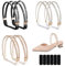 SKHAOVS 3 Pairs Elastic High Heels Shoe Straps, Shoe Adjustable Straps Sandal Shoelace, Anti-Loose Straps for Heels Fixed Tie Belt for Holding Loose High Heels Slippers (3 Pairs)