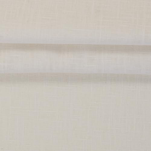 100% Leinen VENEDIG 0,5m 235g/m² Leinenstoff Sommerleinen Meterware Mittelalterstoff (Ecru)