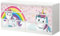 Sunnywall® Möbelfolie passend für IKEA Malm Kommode Schrankfolie Aufkleber mit Unicorn Baby Einhorn Motiv | blasenfrei verkleben | Kinderzimmer 6er 160 cm