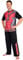 Marvel Deadpool and Wolverine Mens Pyjama Set, Soft Comfortable PJs Loungewear - Gifts for Men (Black/Red Deadpool, S)