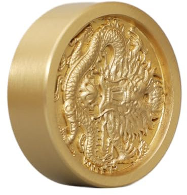 PLAFOPE Rundes Messing Paperweight Für Kalligraphie Gewicht Aus Vollmessing Für Chinesische Malerei Und Zeichnungen Schreibtischzubehör Für Künstler