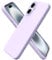 ORNARTO Compatible with iPhone 16 Case 6.1, Slim Liquid Silicone 3 Layers Full Covered Soft Gel Rubber 16 Phone Cases Cover 6.1 inch-Pastel Lilac