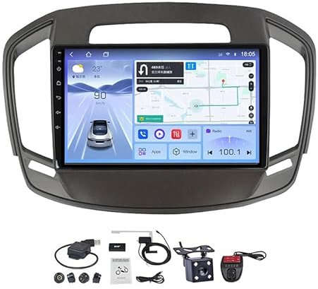 BAIWAAG Für Opel Insignia 2013-2017 Plug-and-Play 9 Zoll Android 10 Autoradio Mit Bluetooth Rückfahrkamera Touchscreen Car Radio Head Unit WiFi USB SWC Spiegel Link-Player(T2 4 Core WiFi 2G+32G)